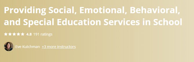 Prestación de servicios sociales, emocionales, conductuales y de educación especial en la escuela